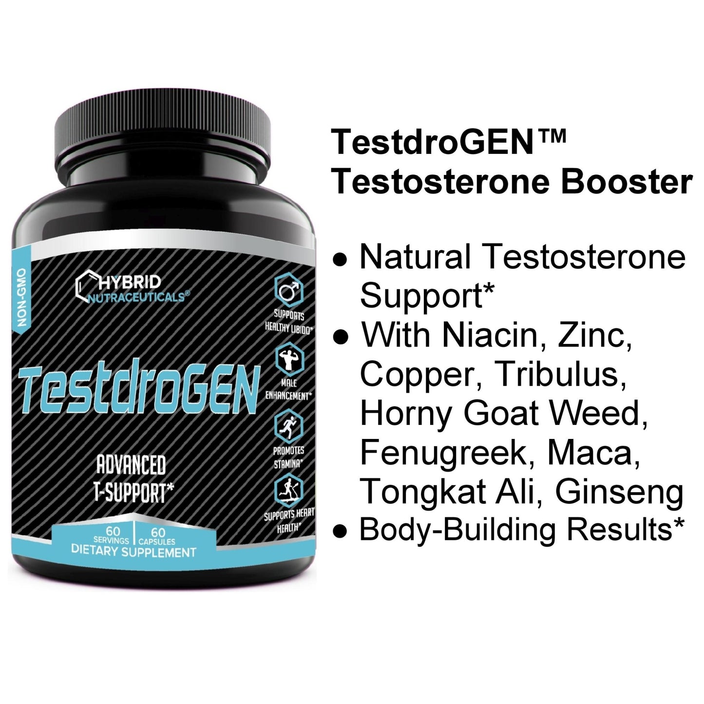 TestdroGEN Testosterone Booster & Estrogen Blocker