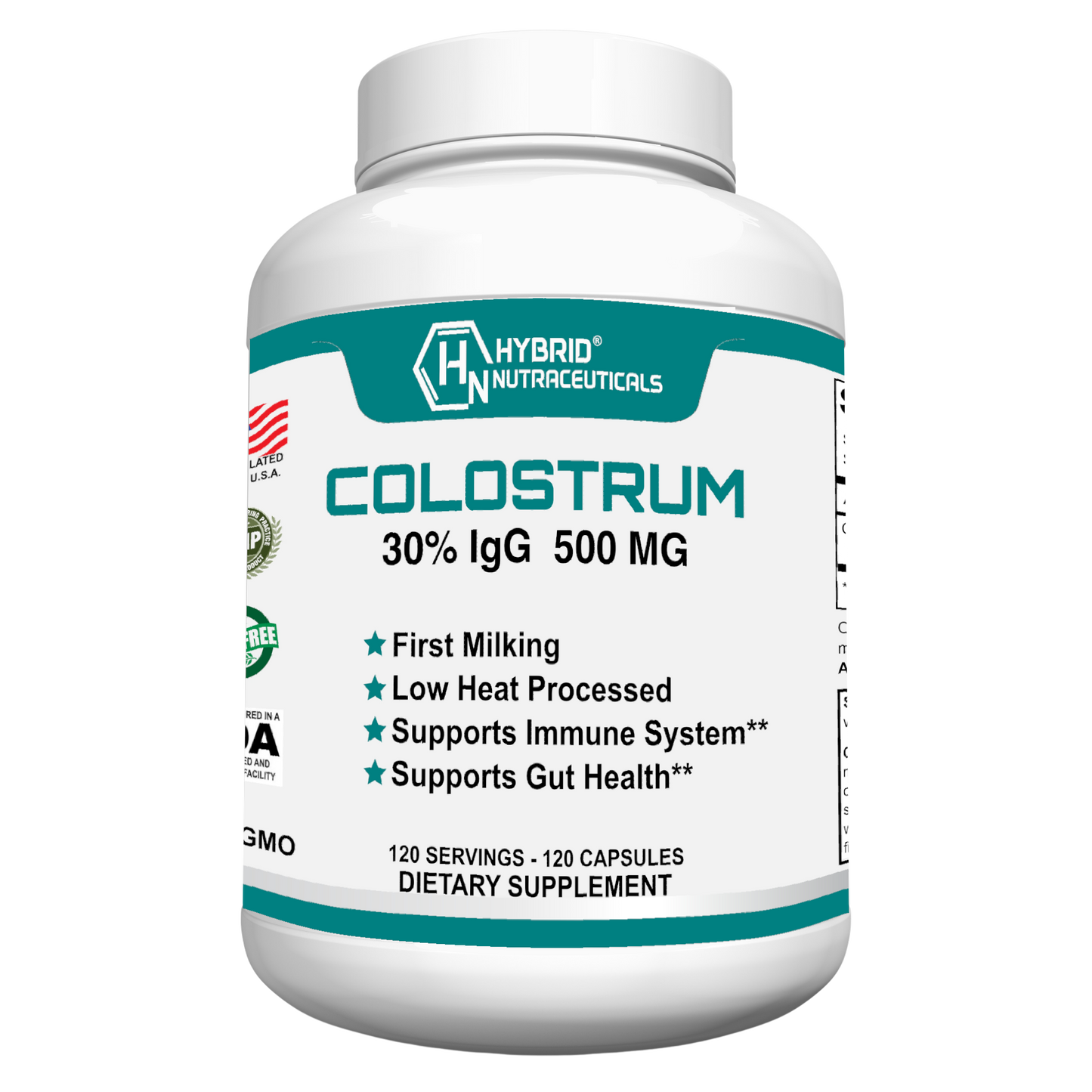 Bovine Colostrum Supplement 500mg - 30% IgG Immunoglobulin, Immune Supports