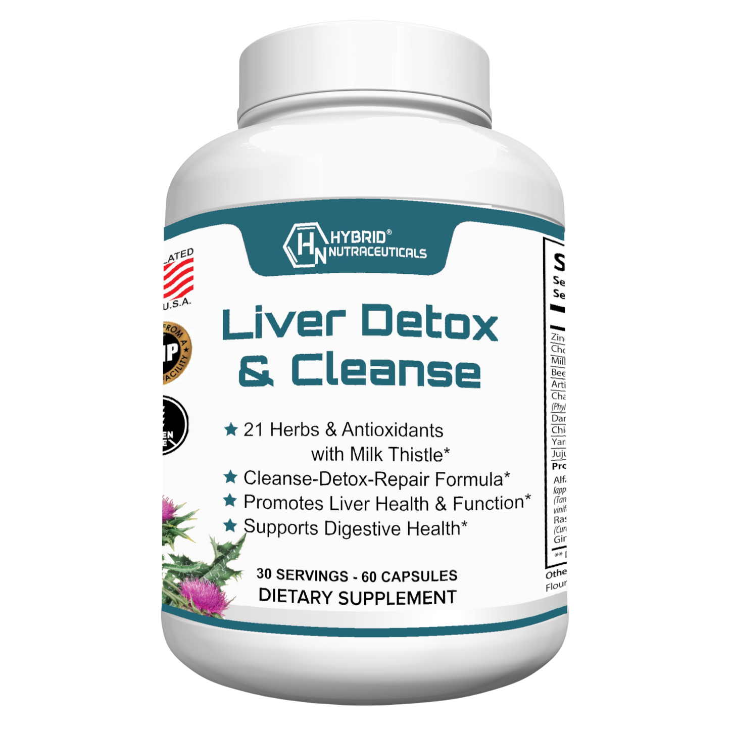 Liver Cleanse Detox & Repair Formula - 60 Capsules