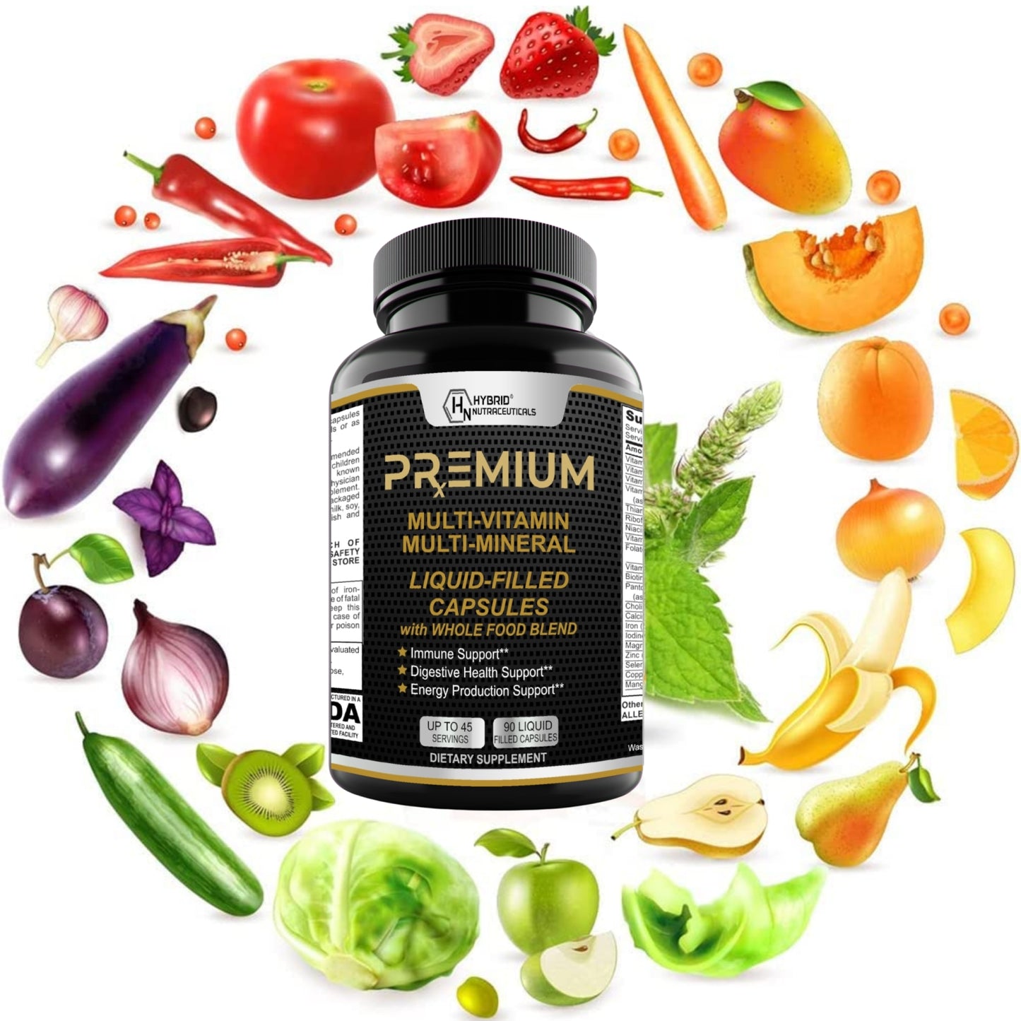 PRxEMIUM Liquid Capsule Multivitamin for Men & Women