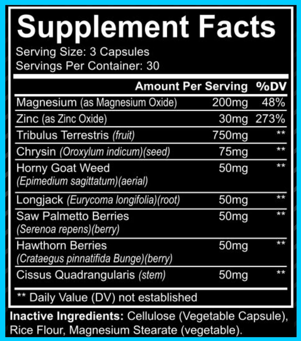 AlphaFX Natural Test Booster Estrogen Blocker