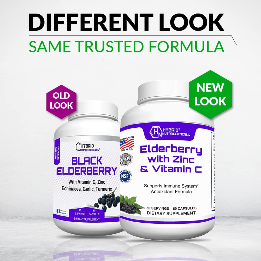 Black Elderberry Capsules, Immune Support - 60 Capsules