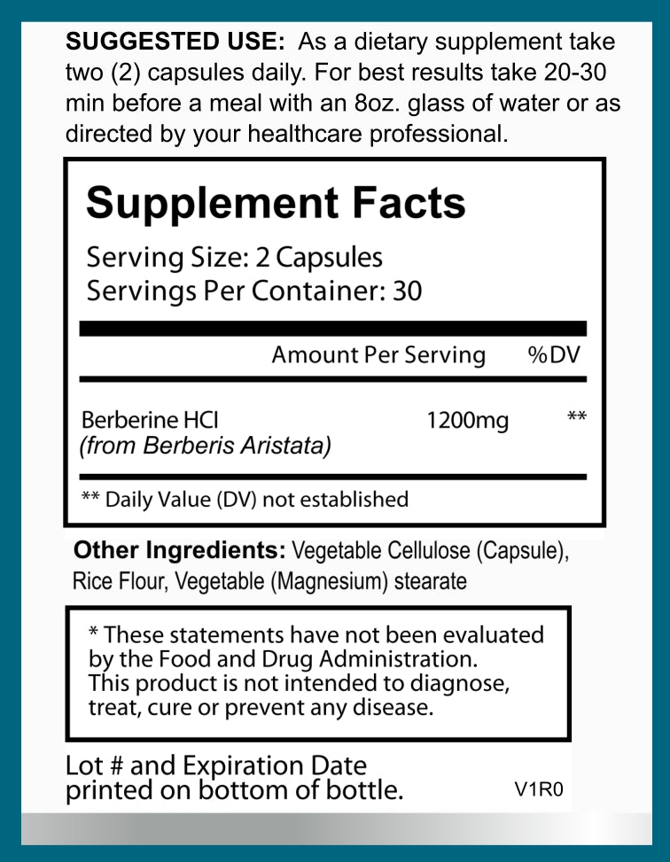 Berberine 1200mg