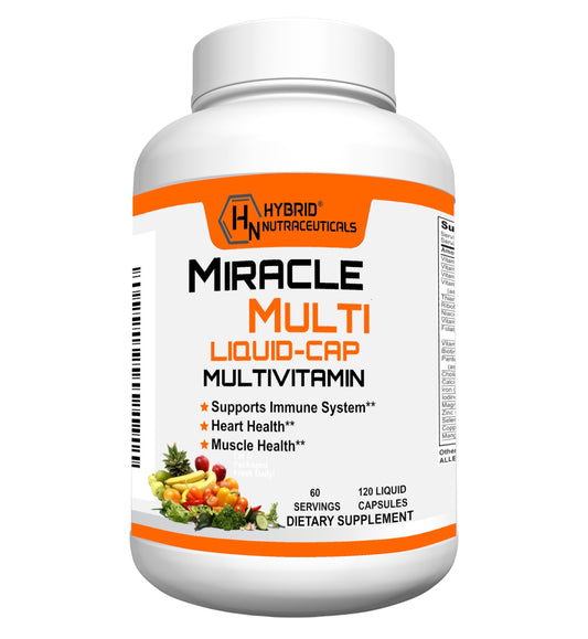 MiracleMulti Liquid Multivitamin Capsules for Men & Women - 120 Softgels