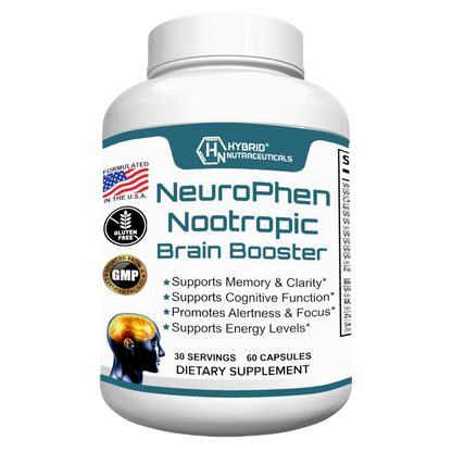 NeuroPhen Advanced Nootropic Brain Supplement - 60 Capsules