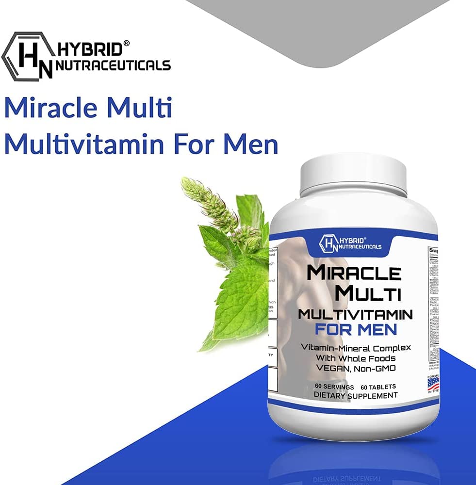 MiracleMulti Performance Blend, Best Multivitamin for Men - 60 Tablets