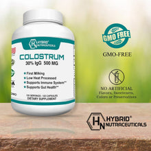 Bovine Colostrum Supplement 500mg - 30% IgG Immunoglobulin, Immune Supports